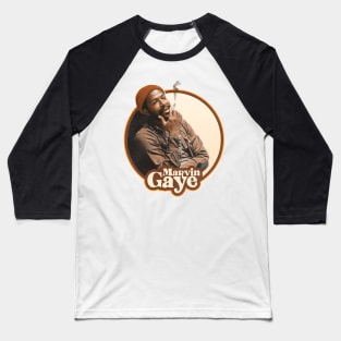 Marvin Gaye 70s Style Sepia Colorway Baseball T-Shirt